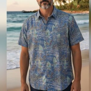 IZOD Saltwater - Multi Color Button Up Shirt W/ Button Down Collar, Fishing...